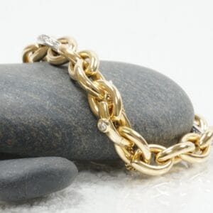 18 kt. fantasie briljant massief